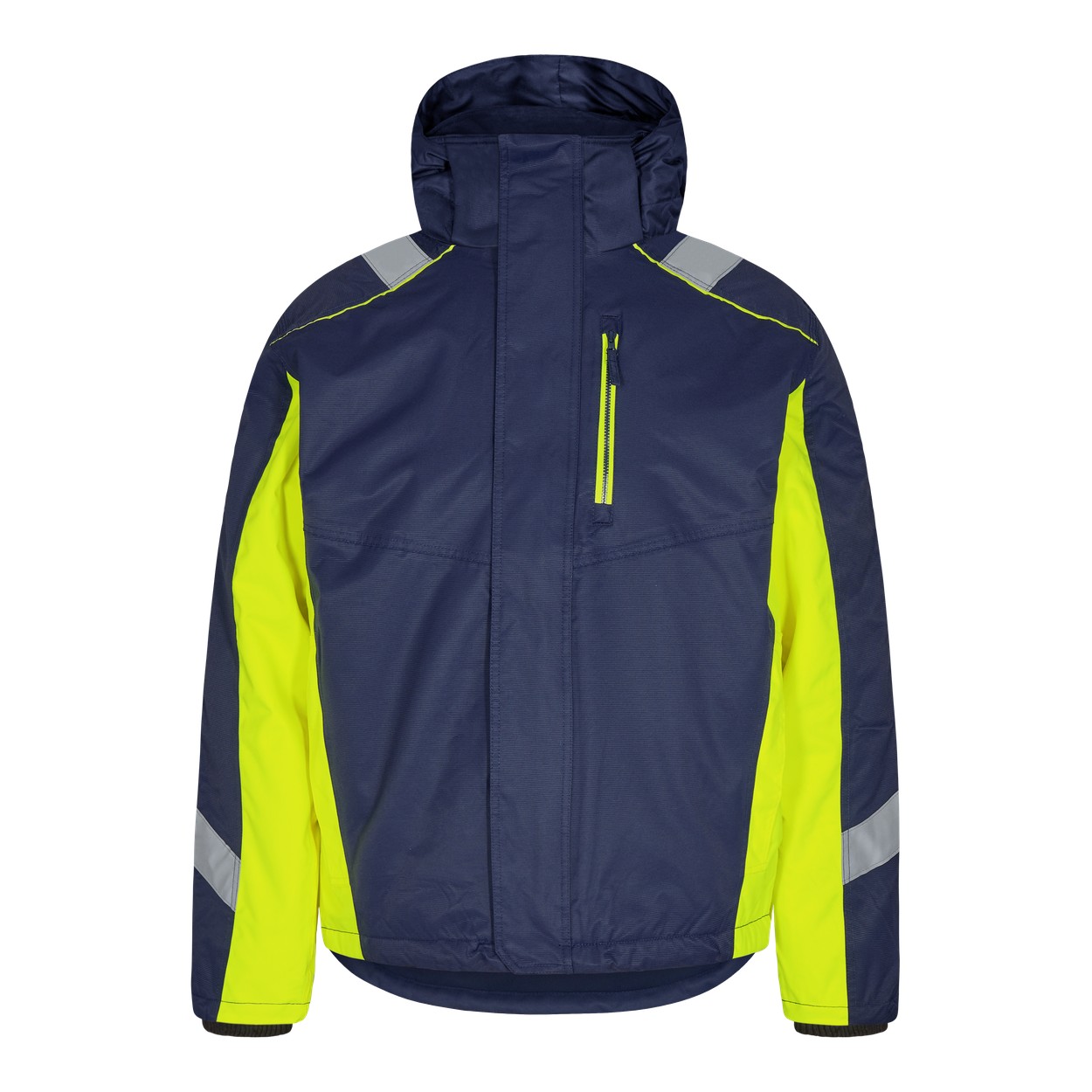 ENGEL Cargo Winterjacke in Blue Ink/Gelb, Größe XS