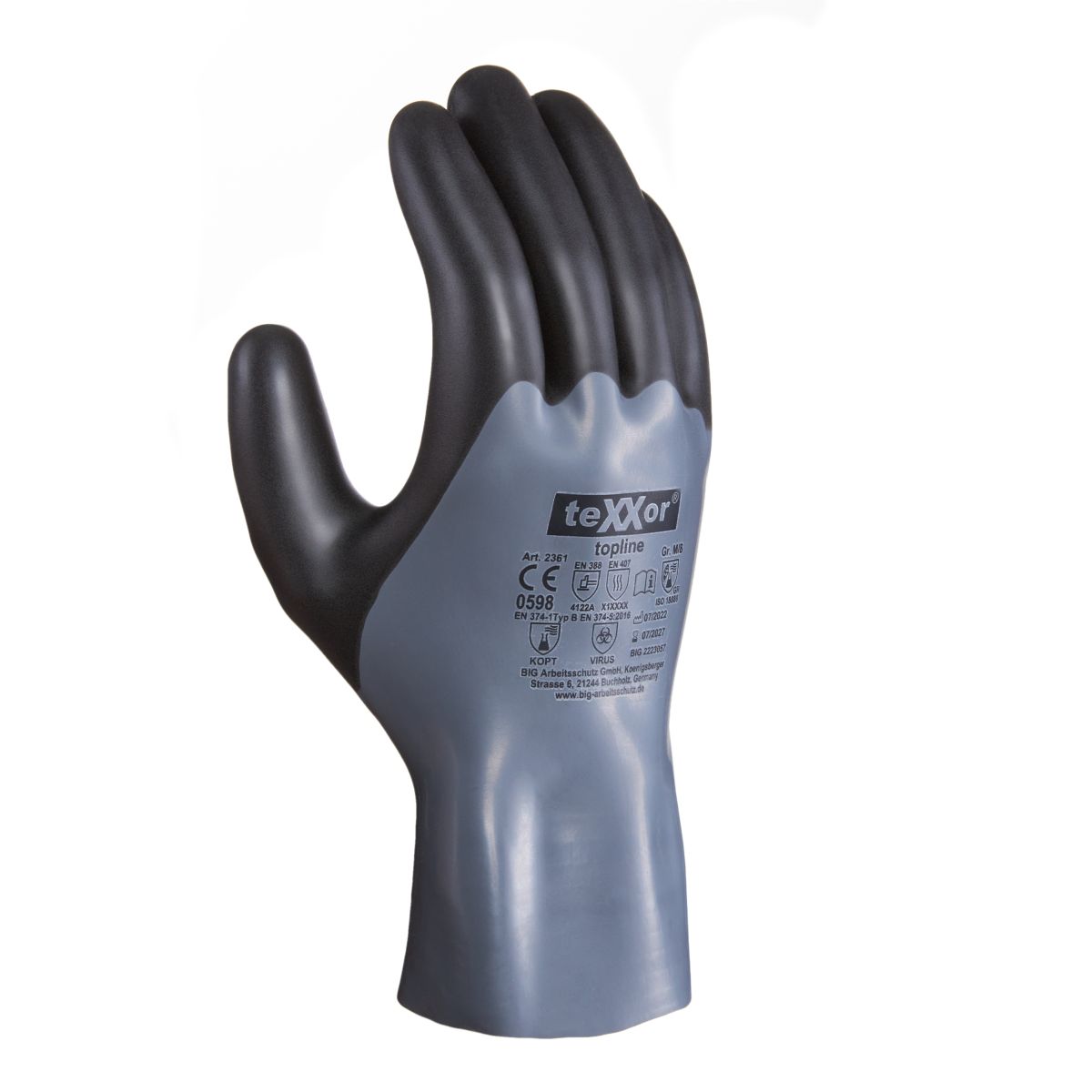 teXXor® Chemikalienschutz-Handschuhe NITRIL