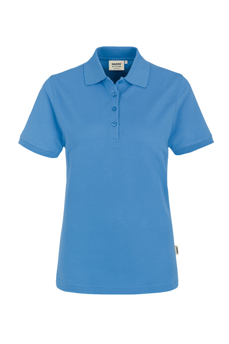 HAKRO 110 Damen Poloshirt Classic in Malibublau, Größe 3XL