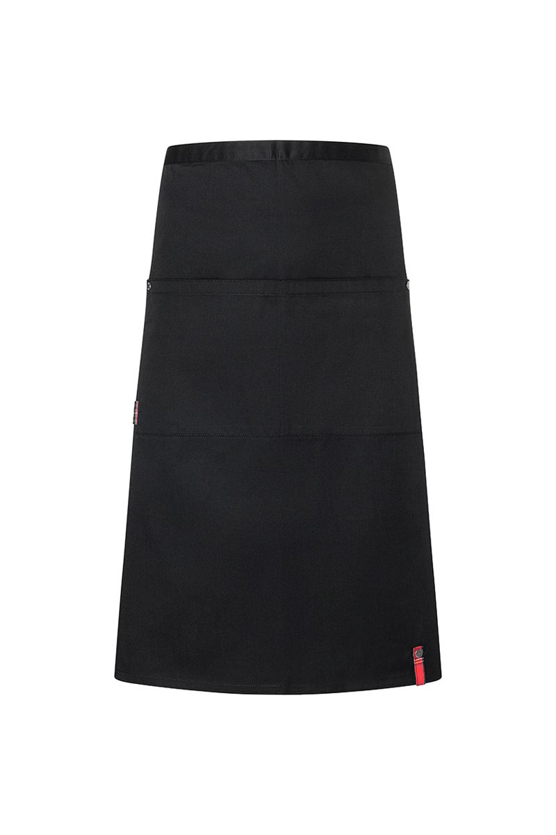 Bistroschürze ROCK CHEF® -Stage2 mit Taschen in Schwarz von Karlowsky