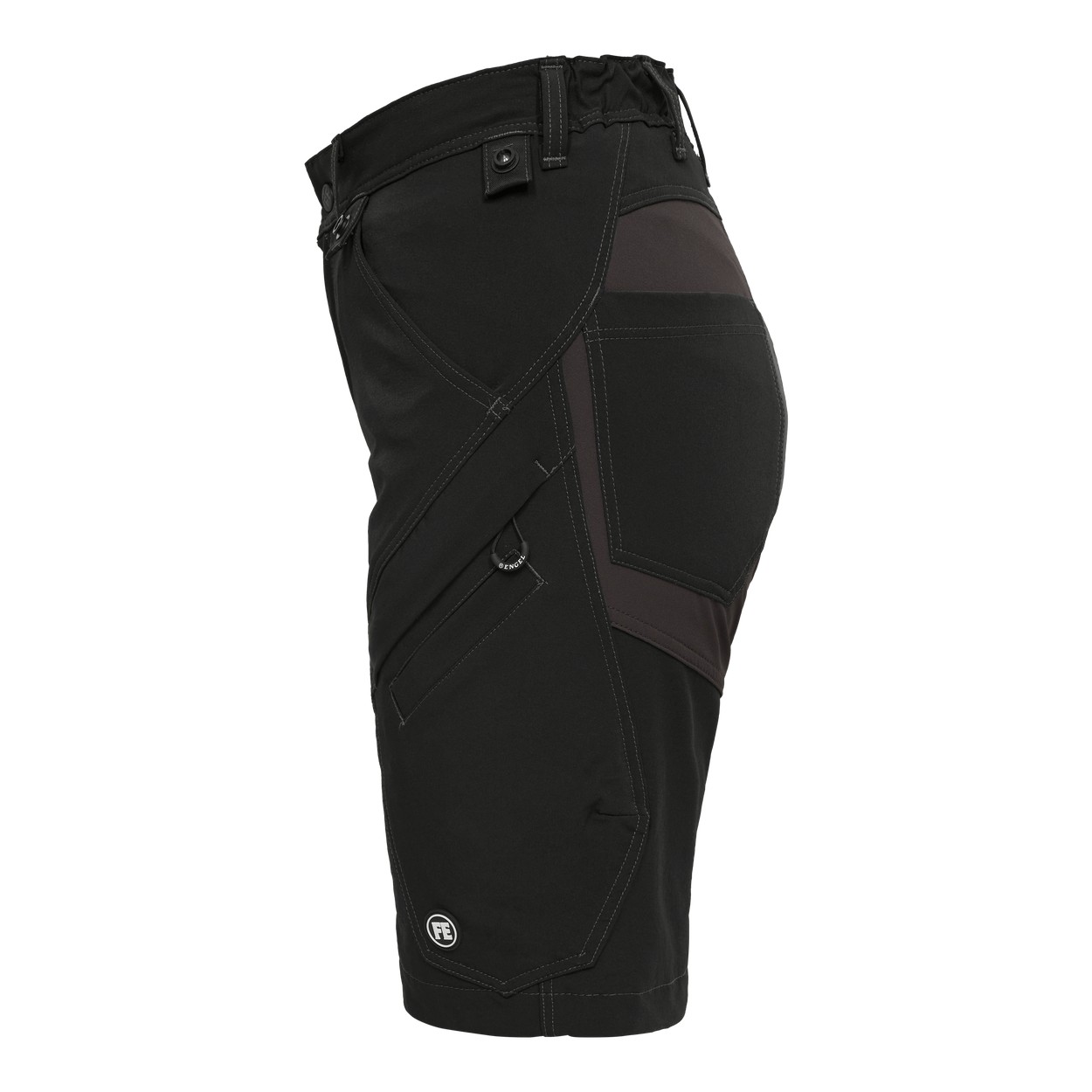 ENGEL X-treme Damen Arbeitsshorts mit 4-Wege Stretch in Schwarz, Größe 48