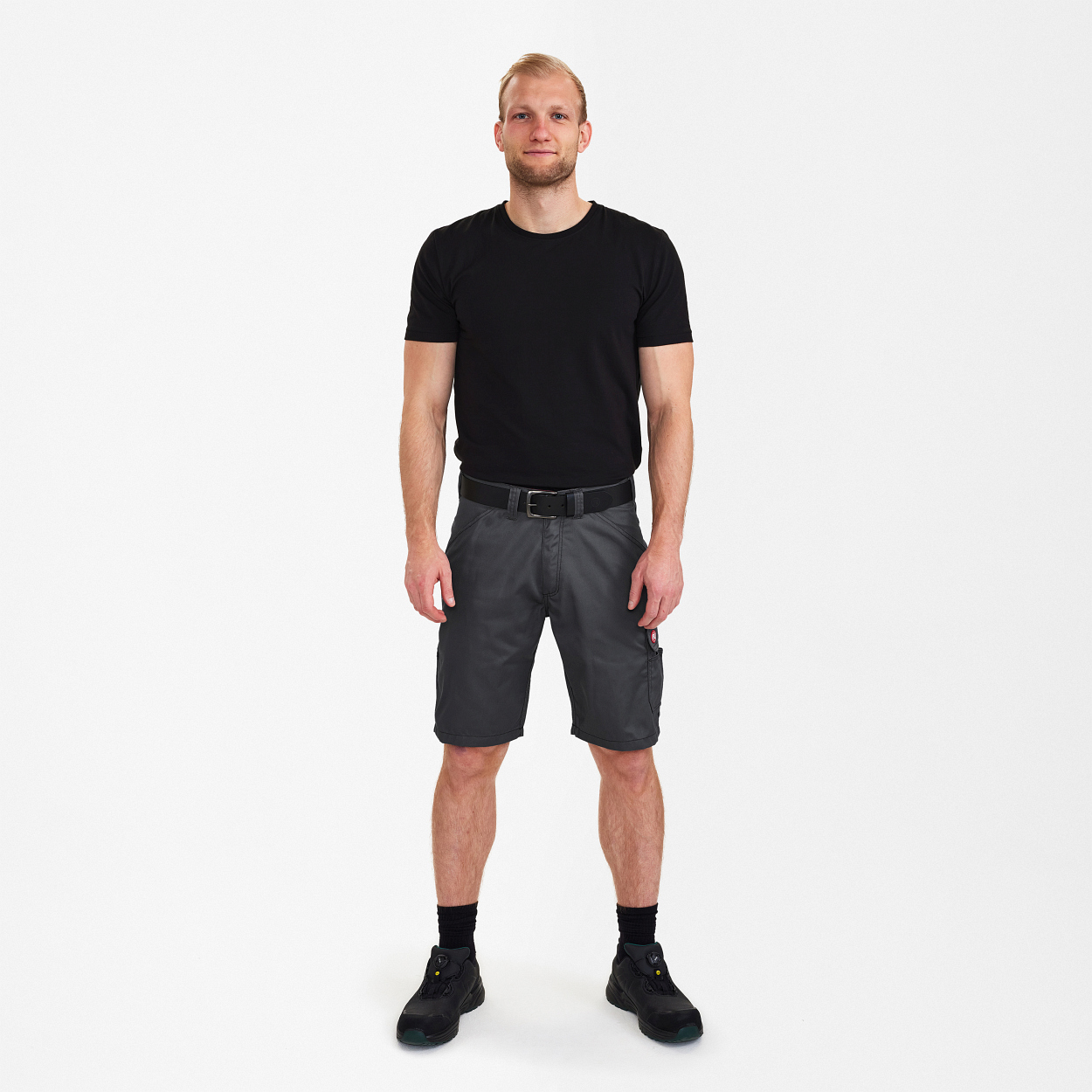 Ledergürtel in Schwarz, Größe 95