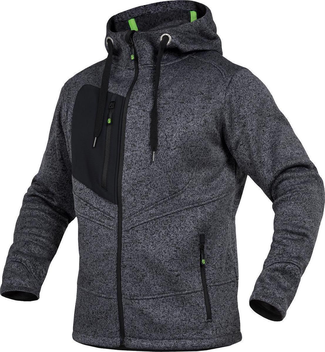 Strickjacke Casual Line Unisex Grau CASTJ, Gr. 2XL von Leibwächter