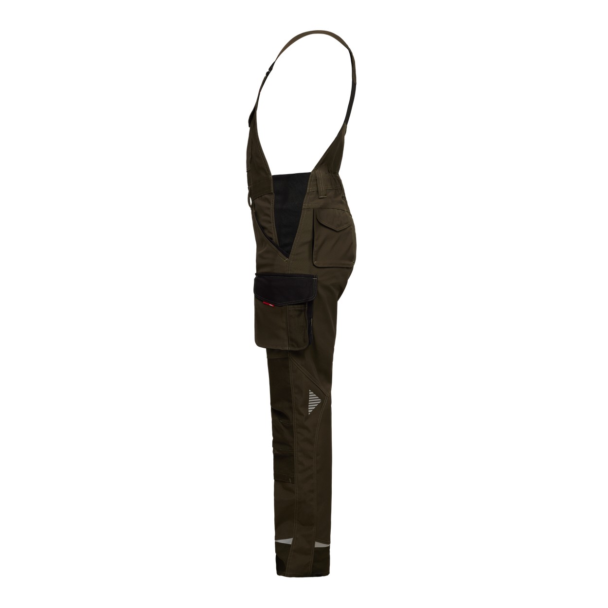 ENGEL Galaxy Damen Latzhose in Forest Green/Schwarz, Größe 48