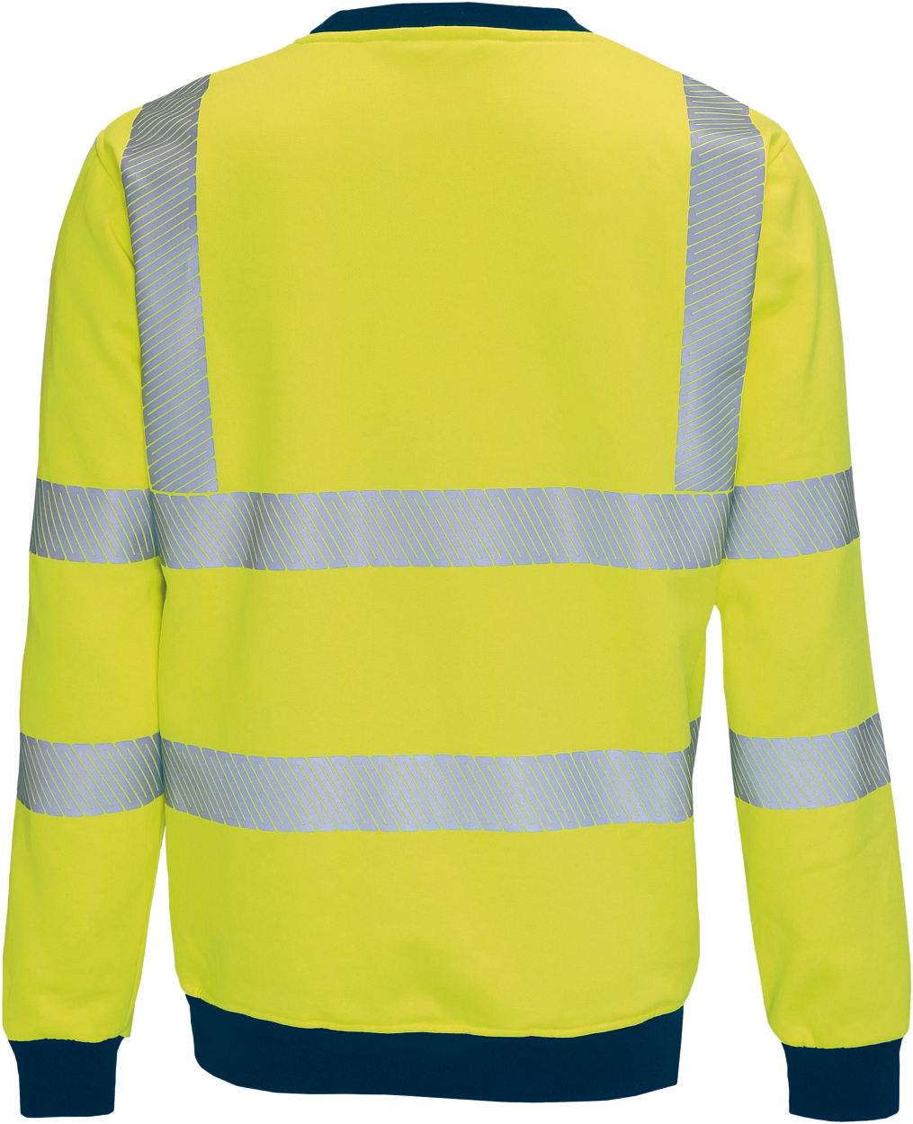 Sweatshirt leuchtgelb-marine in Gr. XXL von Vizwell