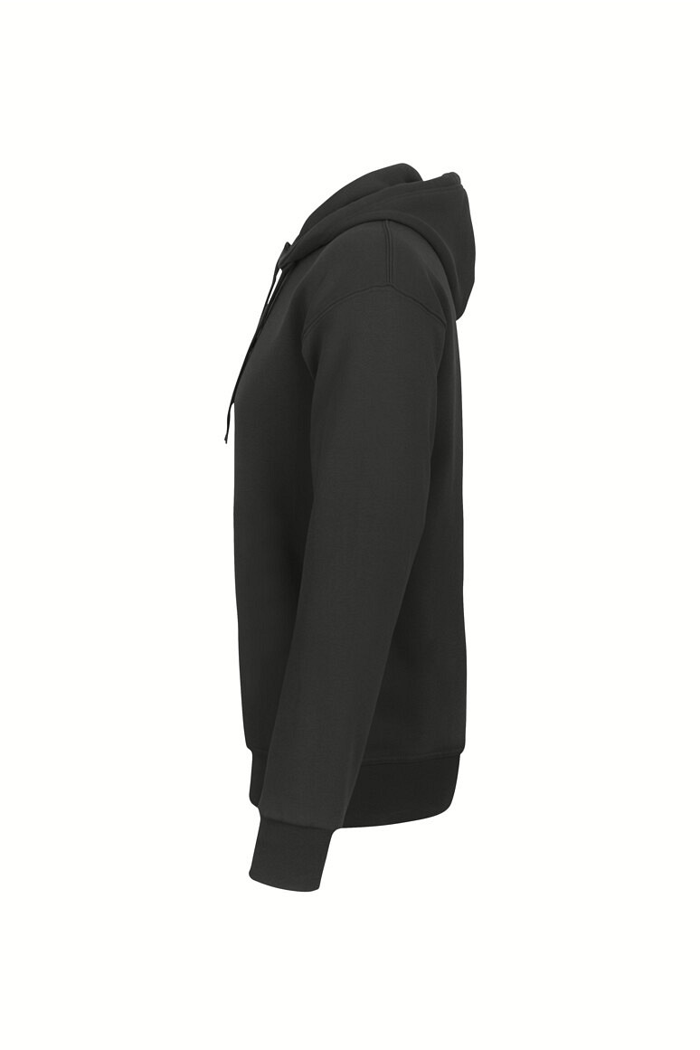 HAKRO 568 Label Free Kapuzen Sweat Heavy MIKRALINAR® ECO in karbongrau, Größe 6XL