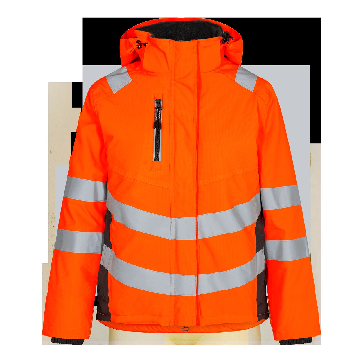 ENGEL Safety Damen Winterjacke in Orange/Anthrazit Grau, Größe XS