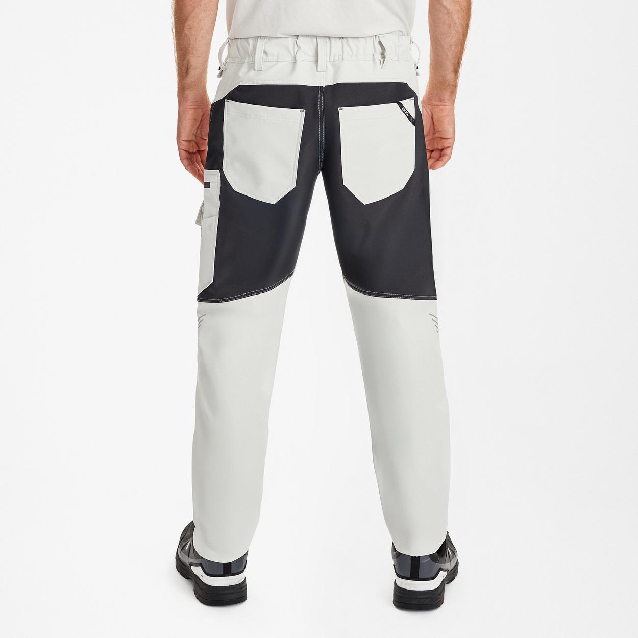 ENGEL Entire Servicehose mit 4-Wege Stretch in Bone White / Anthracite Grey, Größe 26