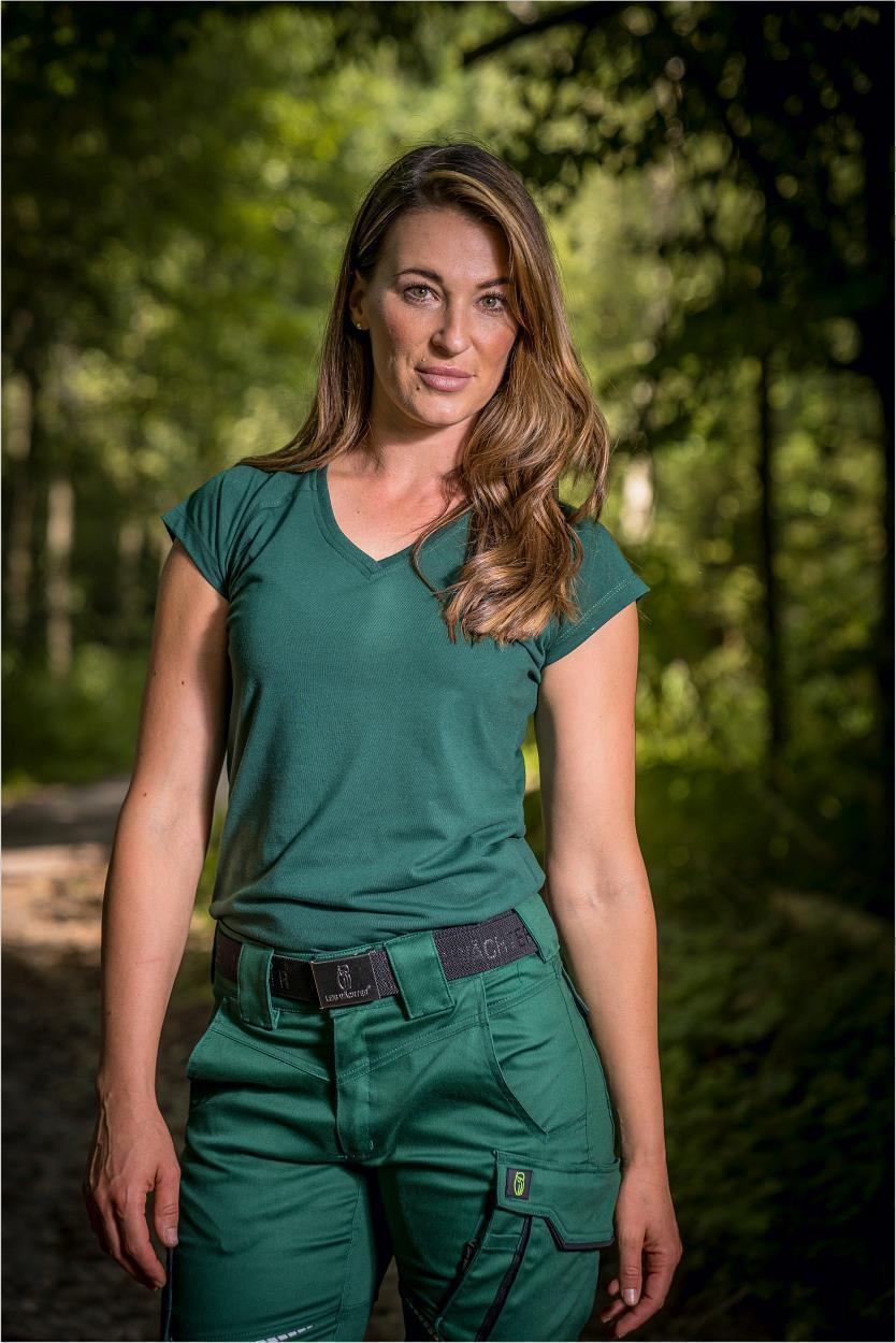 Damen T-Shirt "Lisa" Flex Line Grün FLXDT, Gr. 52 von Leibwächter