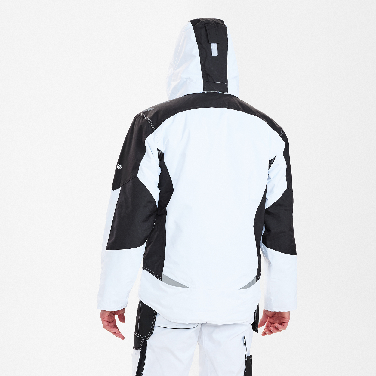 ENGEL Galaxy Winterjacke in Weiss/Anthrazit Grau, Größe XS