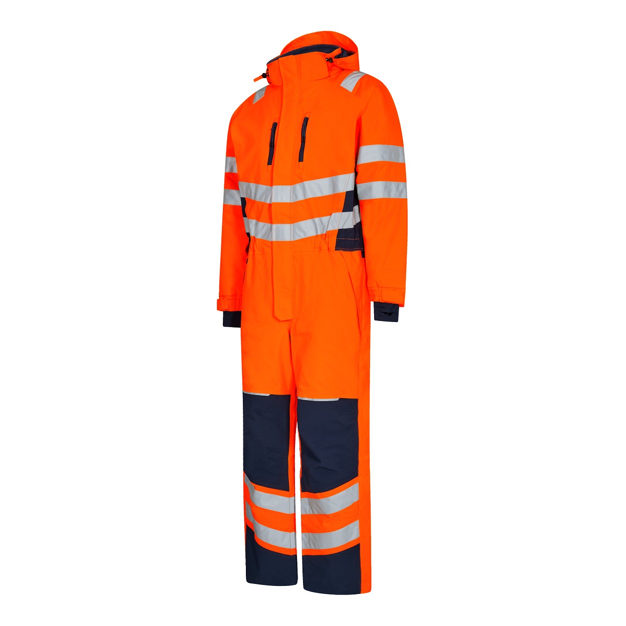 ENGEL Safety Winteroverall in Orange/Blue ink, Größe 2XL
