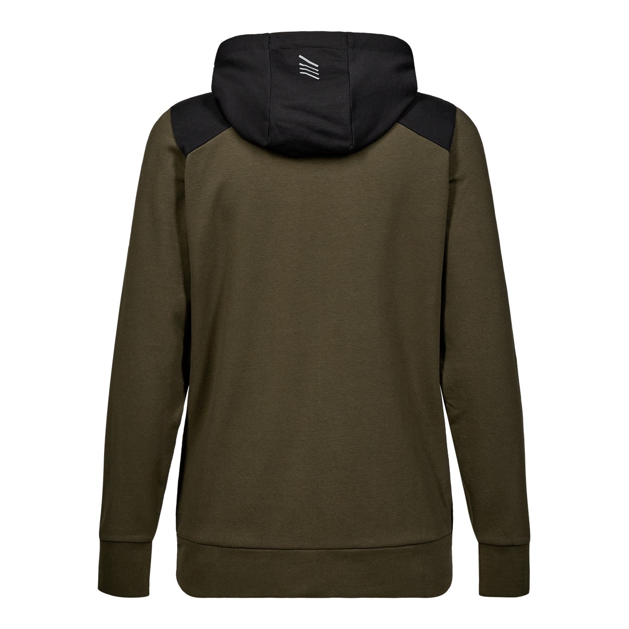 ENGEL Entire Damen Sweatcardigan mit Kapuze in Forest Green/Schwarz, Größe XS