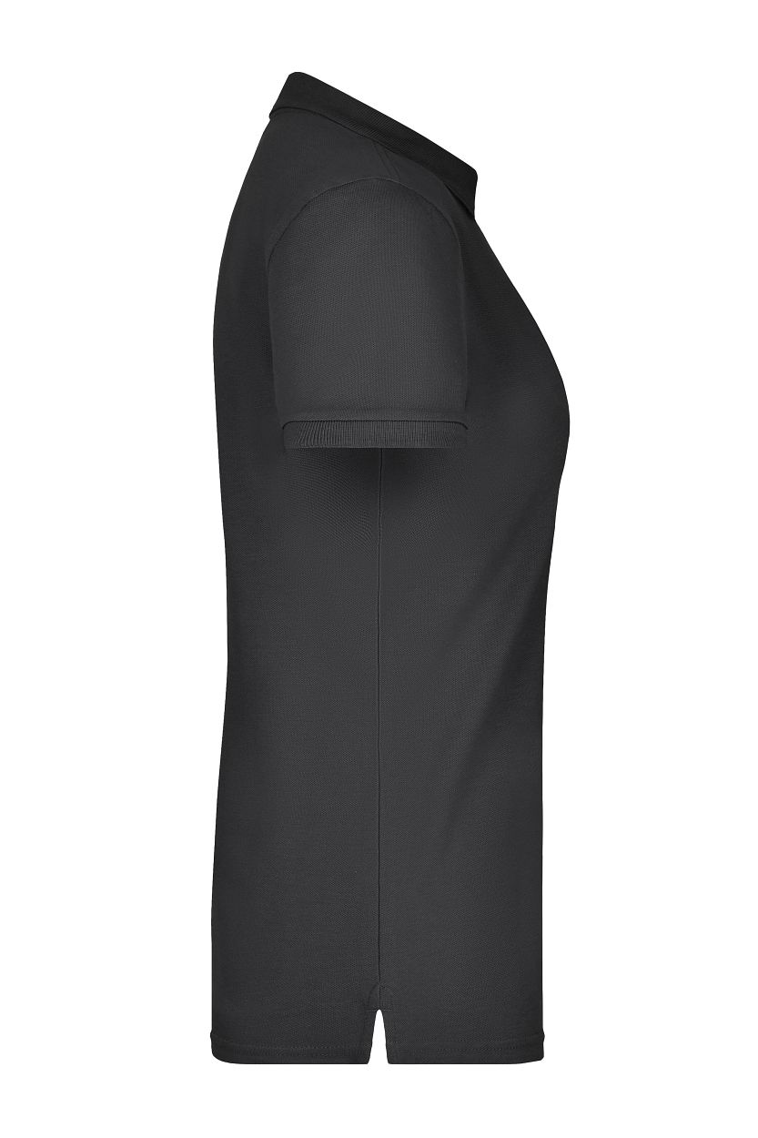 Ladies' Elastic Polo Piqué "JN709" in Black, Größe 2XL - Daiber