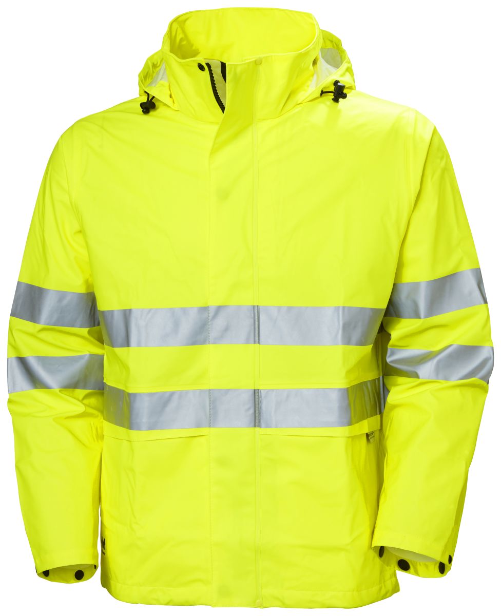 Hi-Vis wasserfeste Regenjacke Alta in HV Yellow, Gr. S von Helly Hansen Workwear