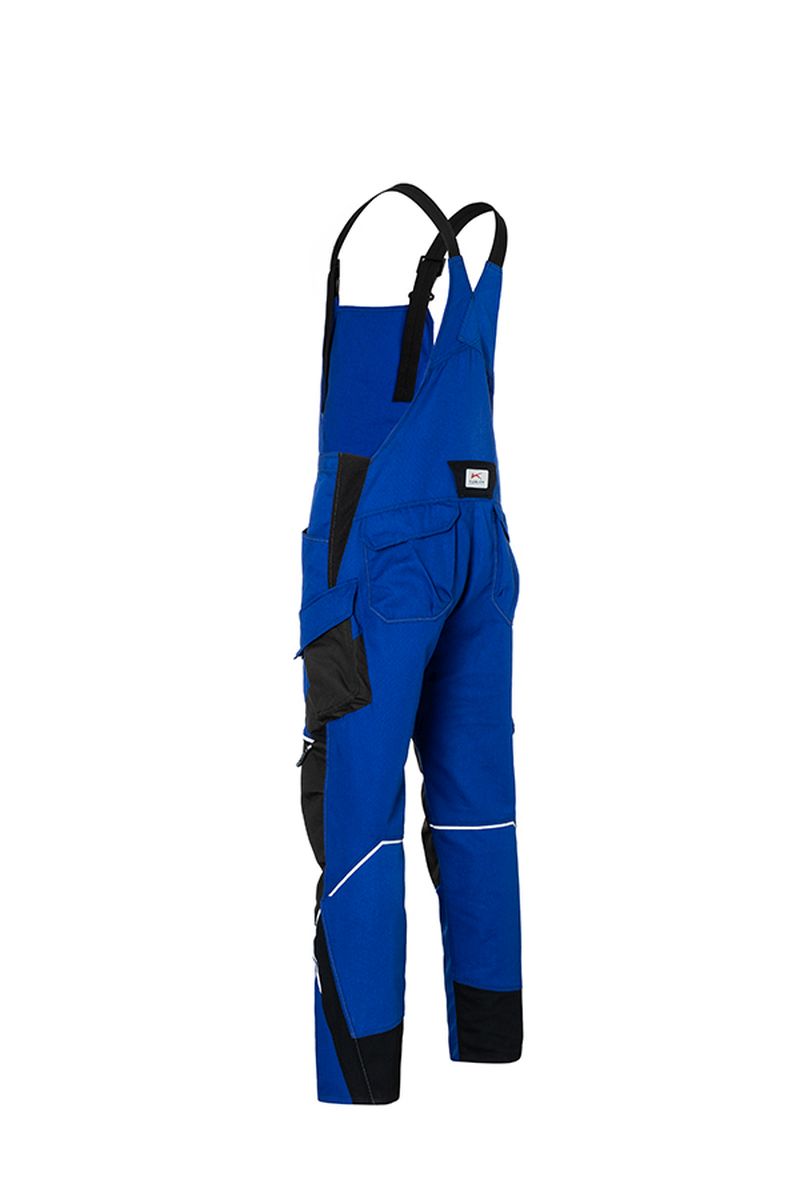 KÜBLER BODYFORCE Latzhose in Schwarz / Anthrazit, Größe 31