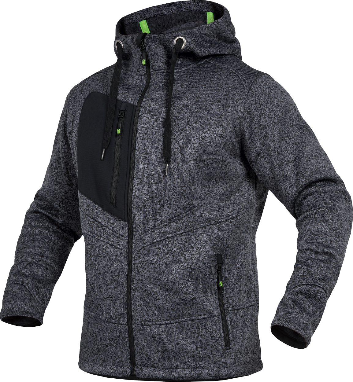 Strickjacke Casual Line Unisex Grau CASTJ, Gr. 2XL von Leibwächter