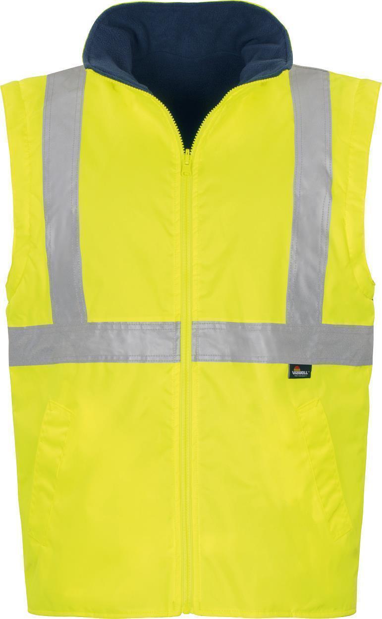 Warnschutz-Kontrast-Parka leuchtgelb-marine in Gr. XXL von Vizwell