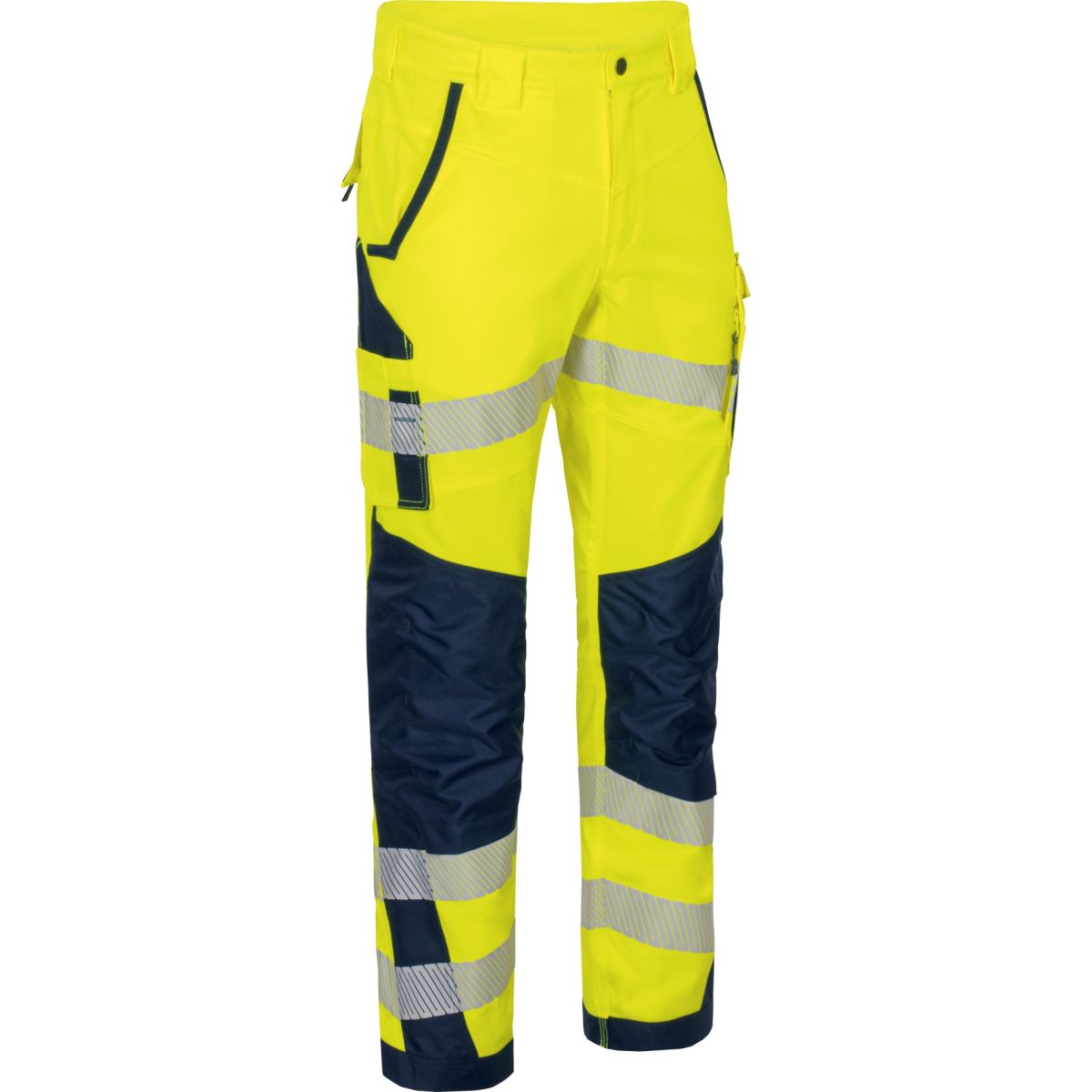 Bundhose Flex-HiVis leuchtgelb-marine von Vizwell Bundhose Flex-HiVis leuchtgelb-marine von Vizwell