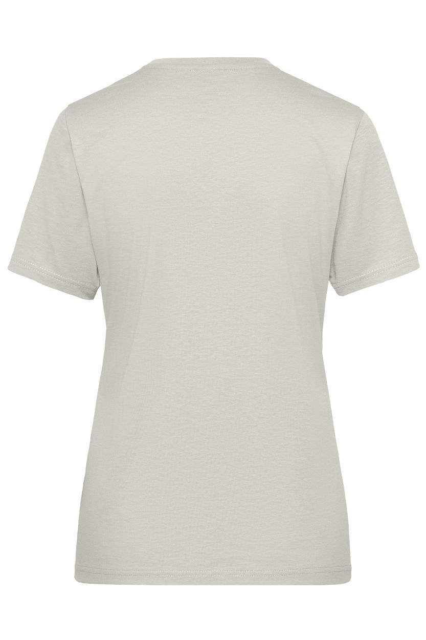 Ladies' ORGANIC Workwear T-Shirt OCS Blended "JN1807" in Cement, Größe 4XL - Daiber