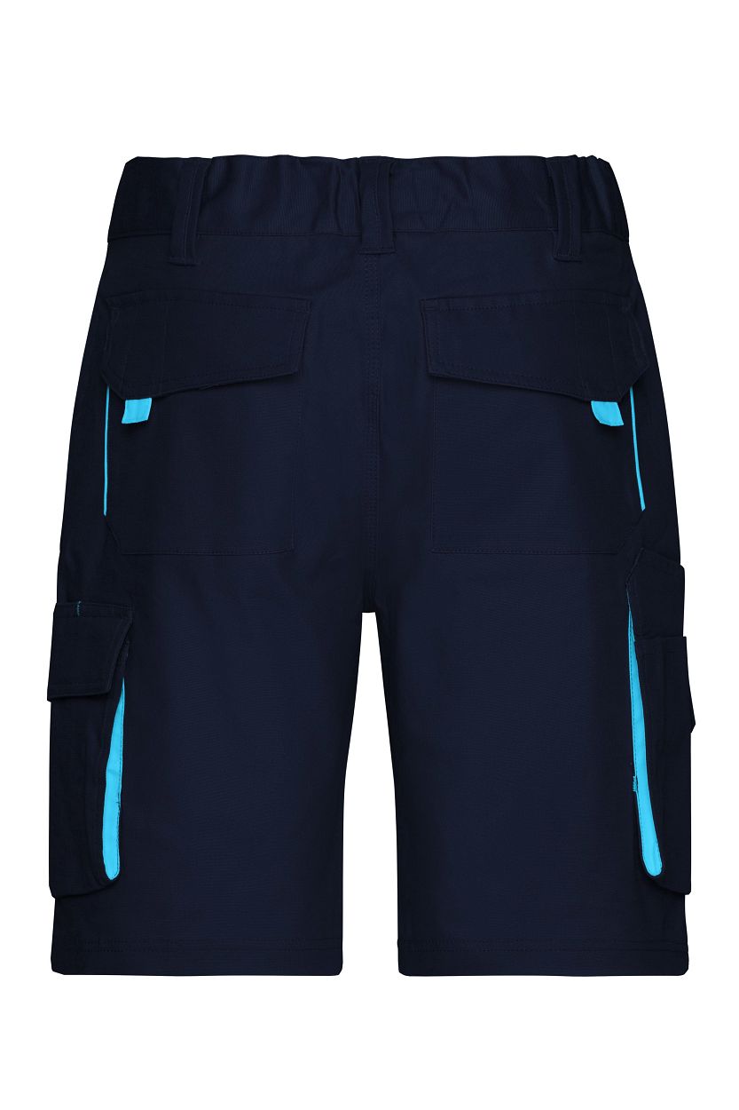 Workwear Bermudas - COLOR - "JN872" in Navy/Turquoise, Größe 62 - Daiber