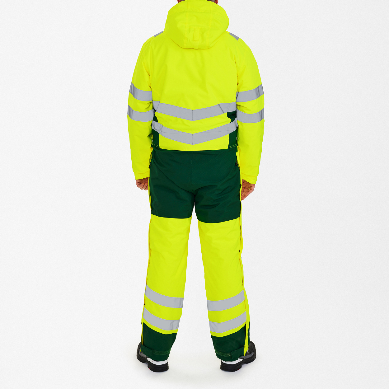ENGEL Safety Winteroverall in Gelb/Grün, Größe XS