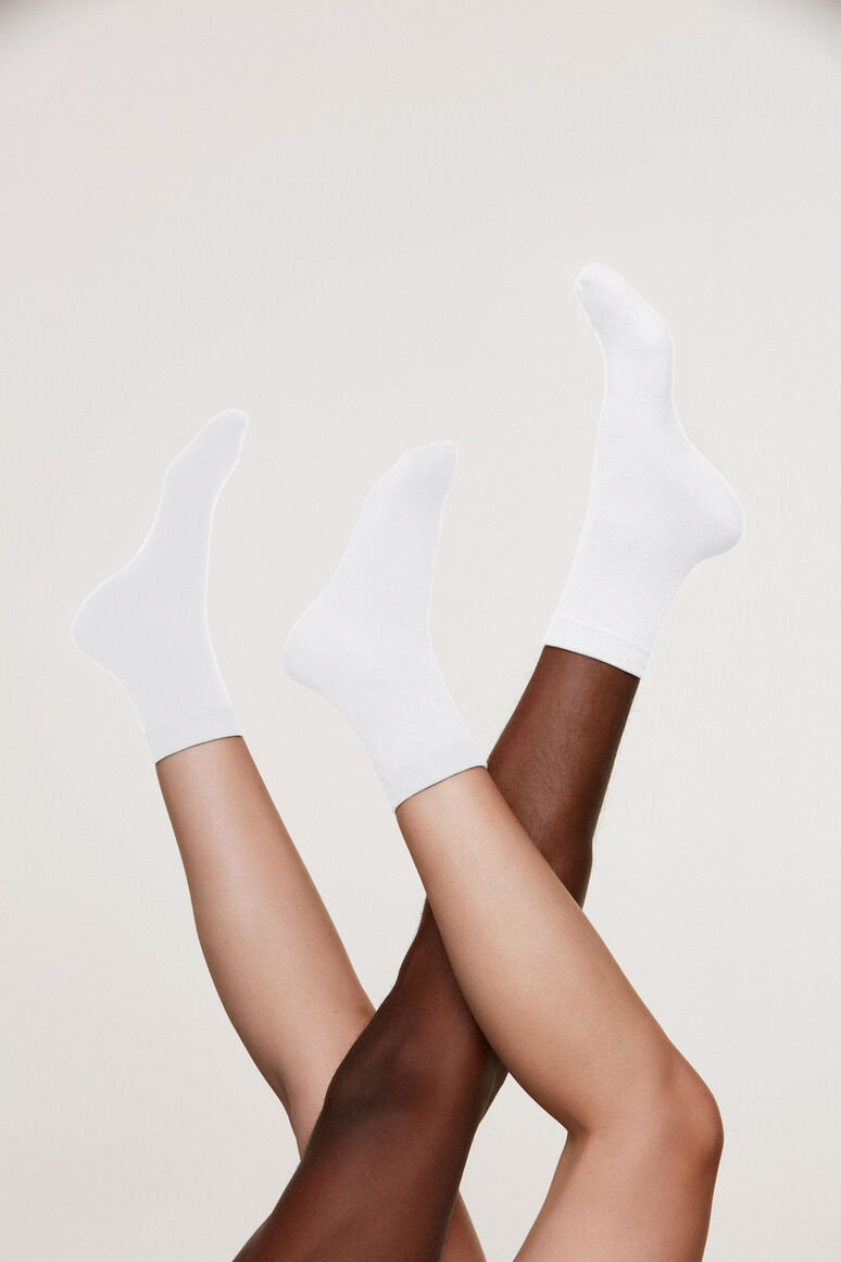 HAKRO 938 Socken Premium in weiß, Größe S