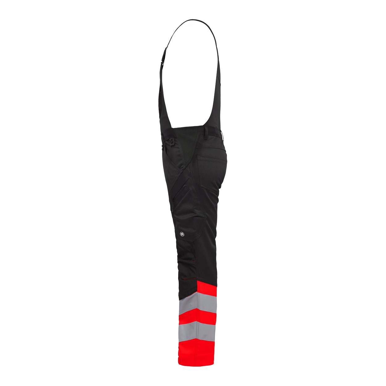 ENGEL Safety Latzhose in Schwarz/Rot, Größe 26