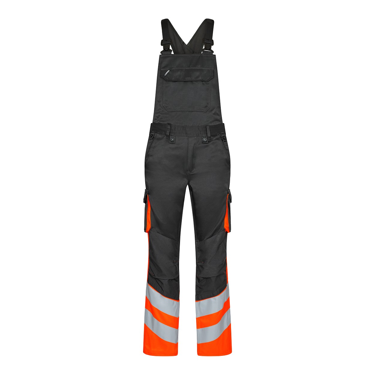 ENGEL Safety Light Latzhose in Anthrazit Grau/Orange, Größe 106