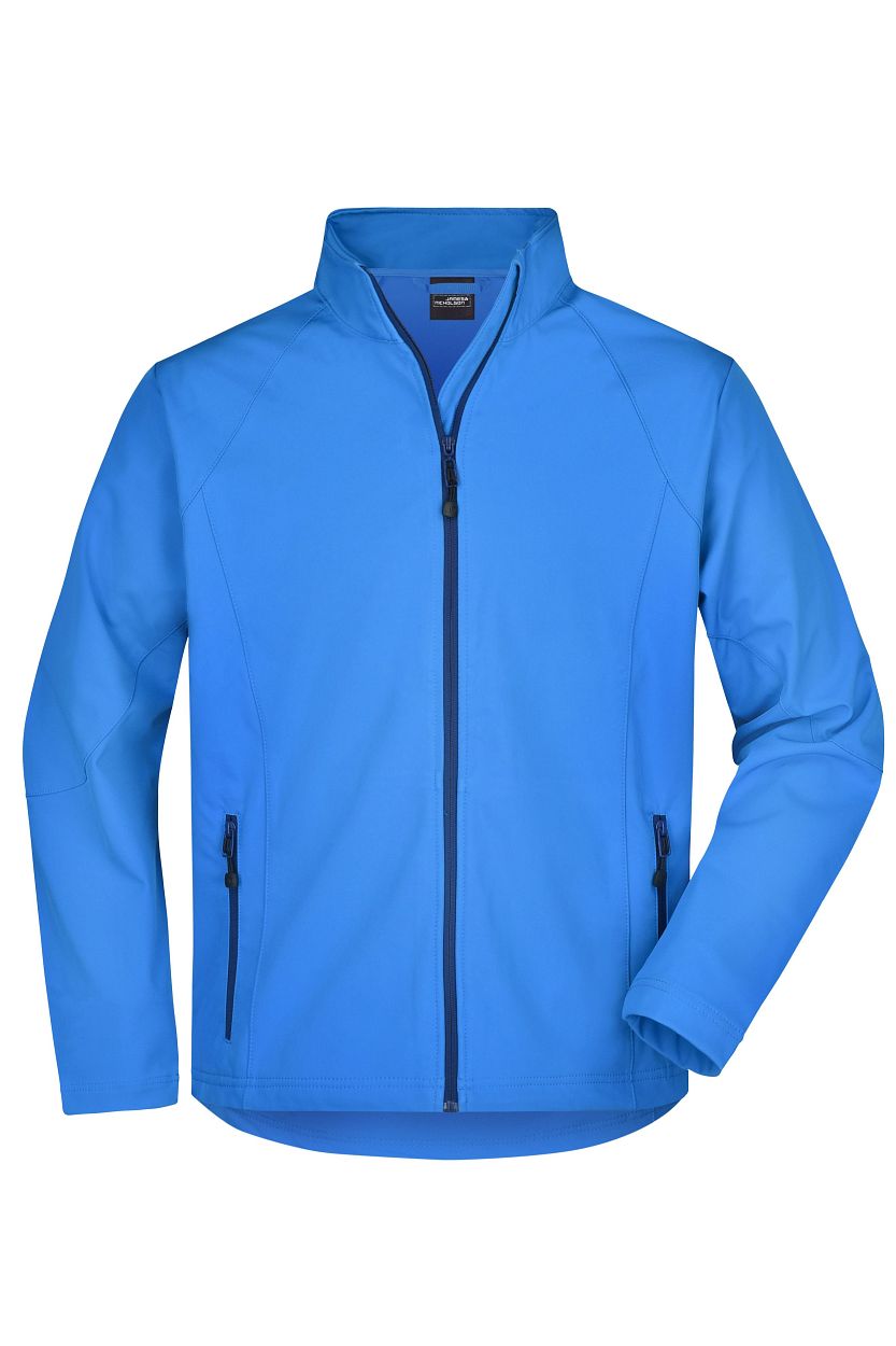 Men's Softshell Jacket "JN1020" in Azur, Größe 2XL - Daiber