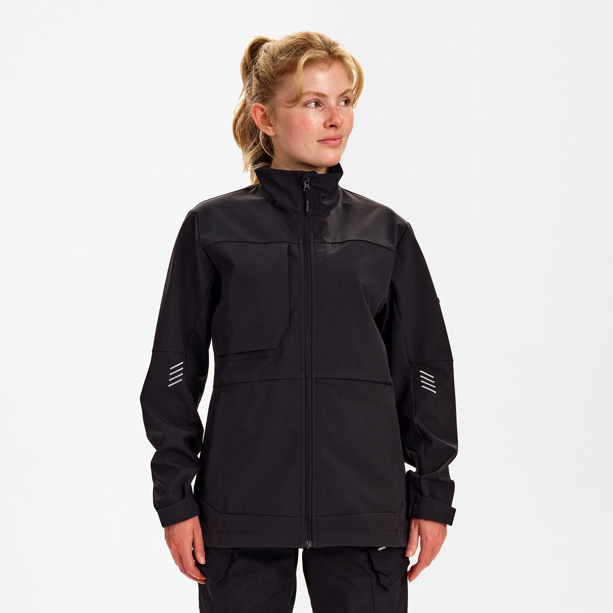 Entire Damen Softshelljacke in Schwarz, Größe XS