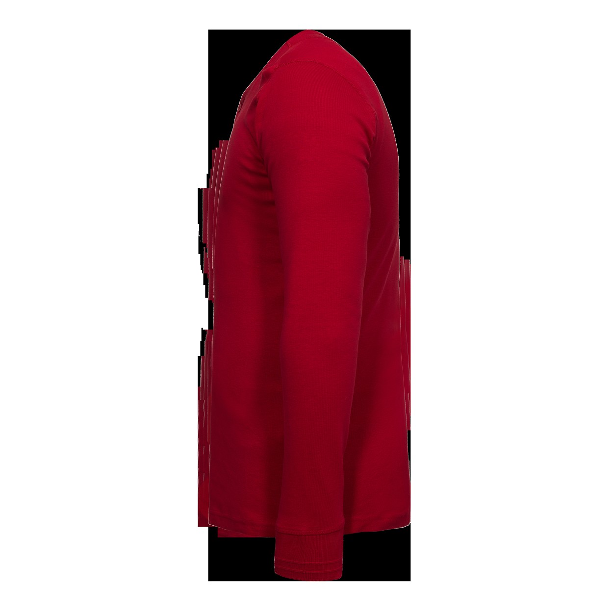 ENGEL Extend Grandad langarm-Shirt in Tomato Red, Größe XS