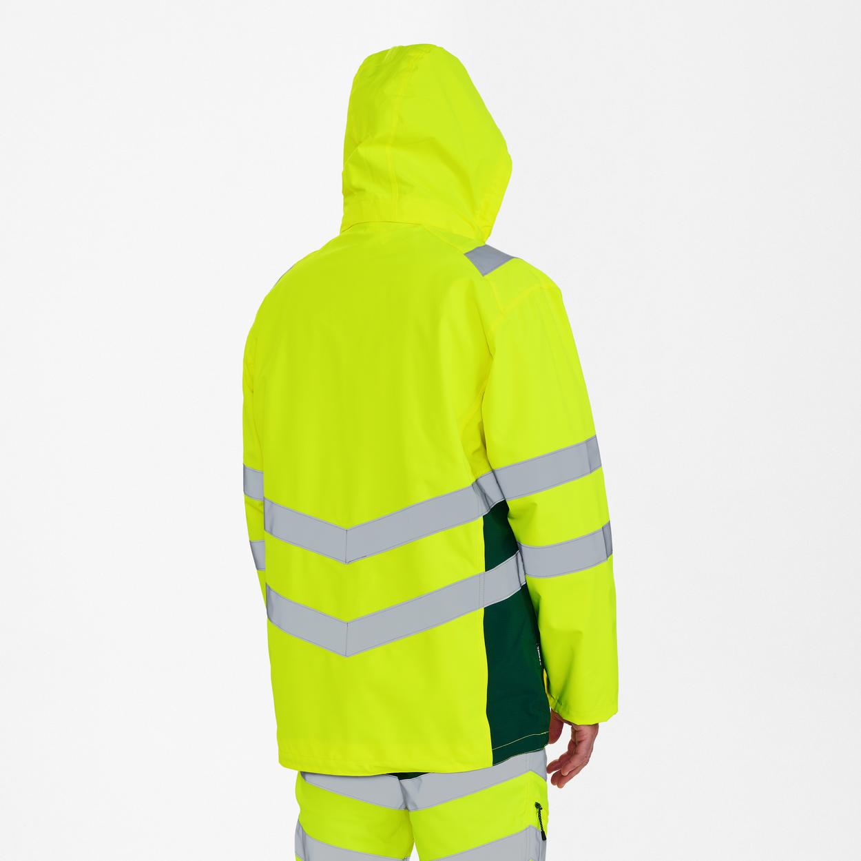 ENGEL Safety Shellparka in Gelb/Grün, Größe XS