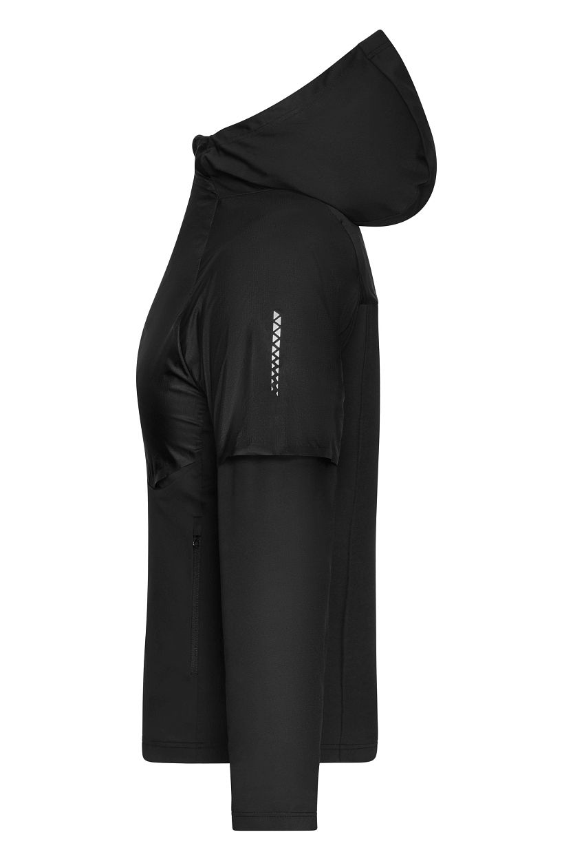 Ladies' Running Jacket "JN1389" in Black, Größe 2XL - Daiber