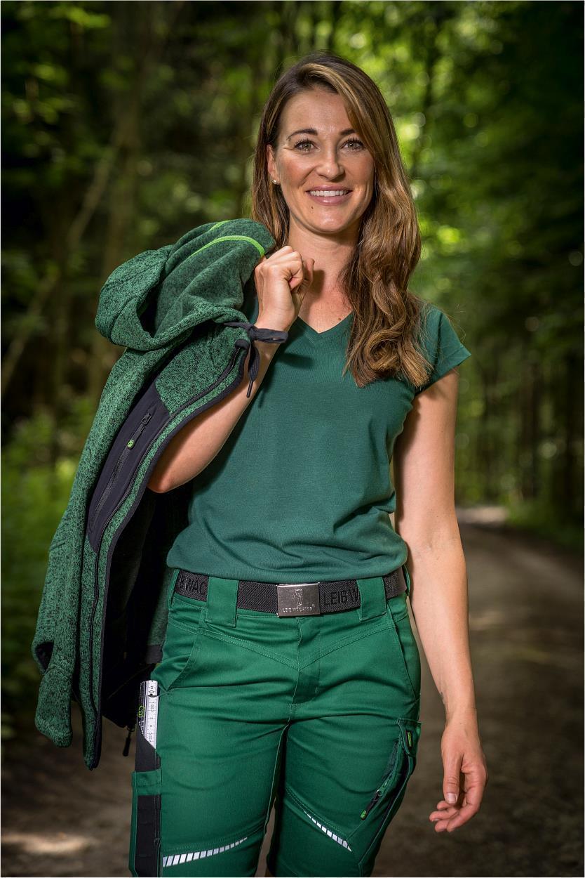 Damen T-Shirt "Lisa" Flex Line Grün FLXDT, Gr. 52 von Leibwächter