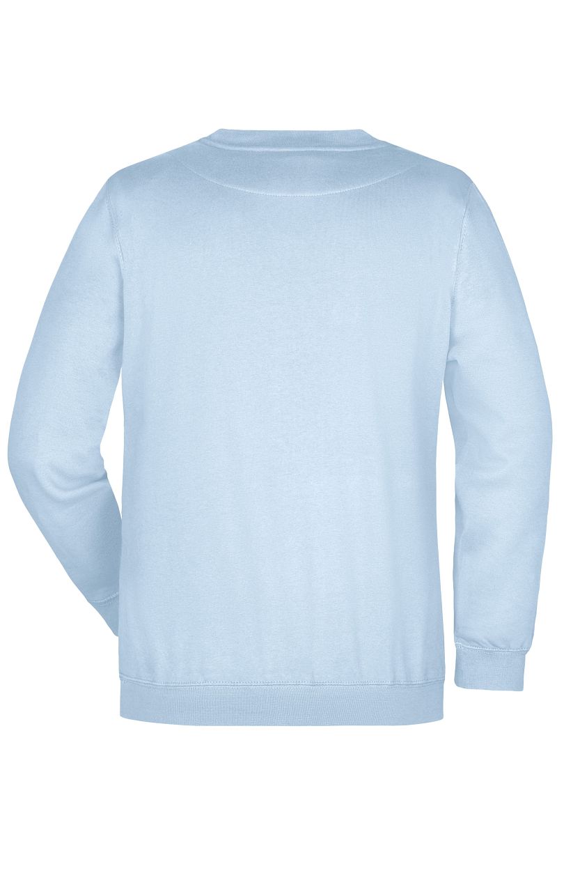 Round-Sweat Heavy "JN040" in Light-Blue, Größe 5XL - Daiber