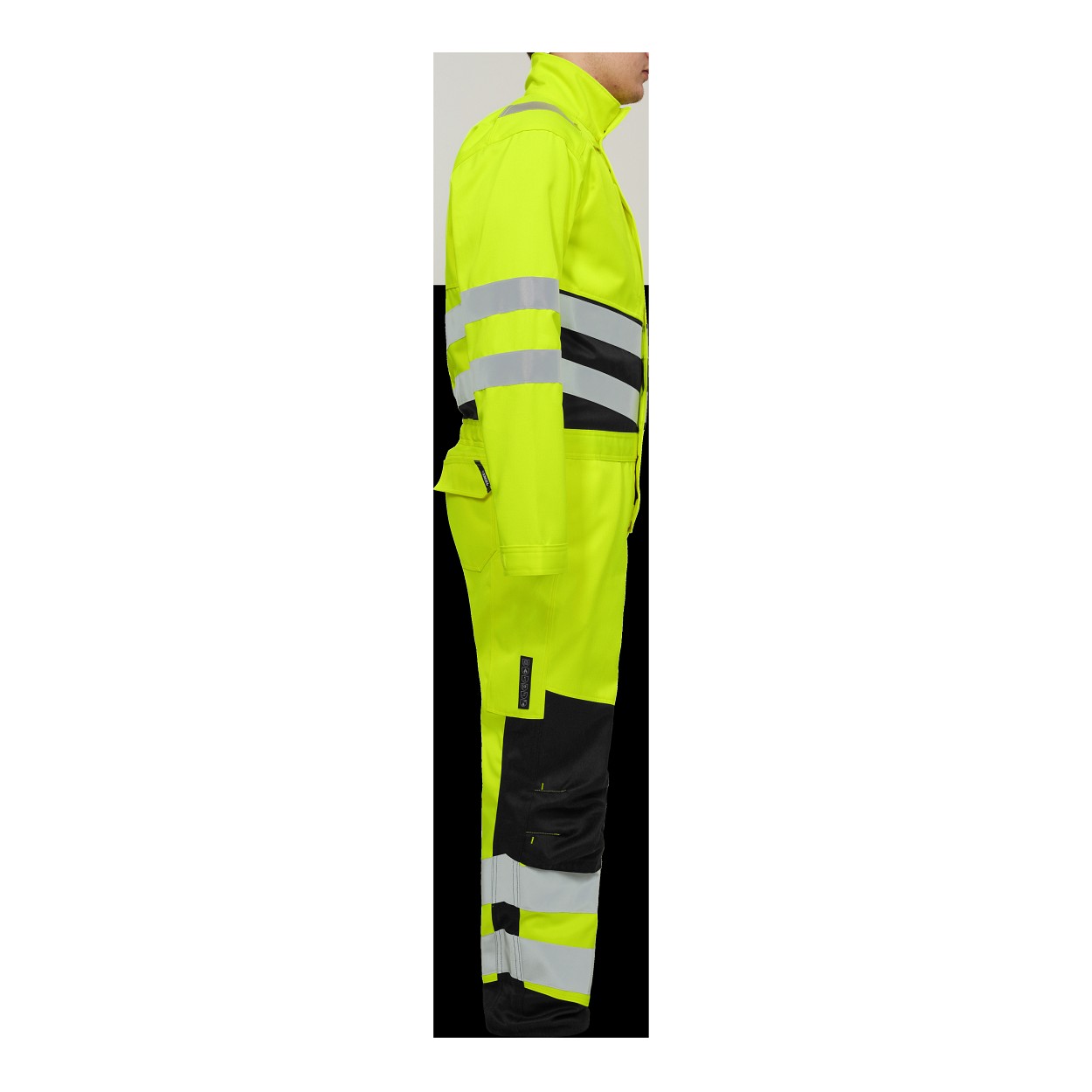 ENGEL Safety+ Overall in Gelb/Schwarz, Größe XS