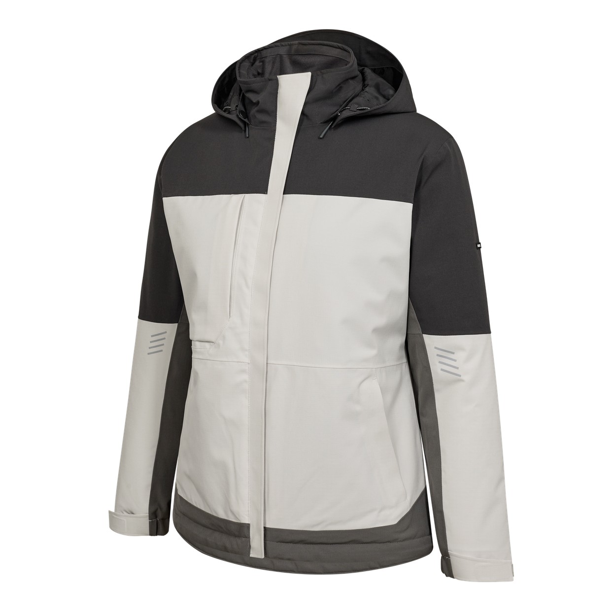 ENGEL Entire Damen Winterjacke in Bone White / Anthracite Grey, Größe XS