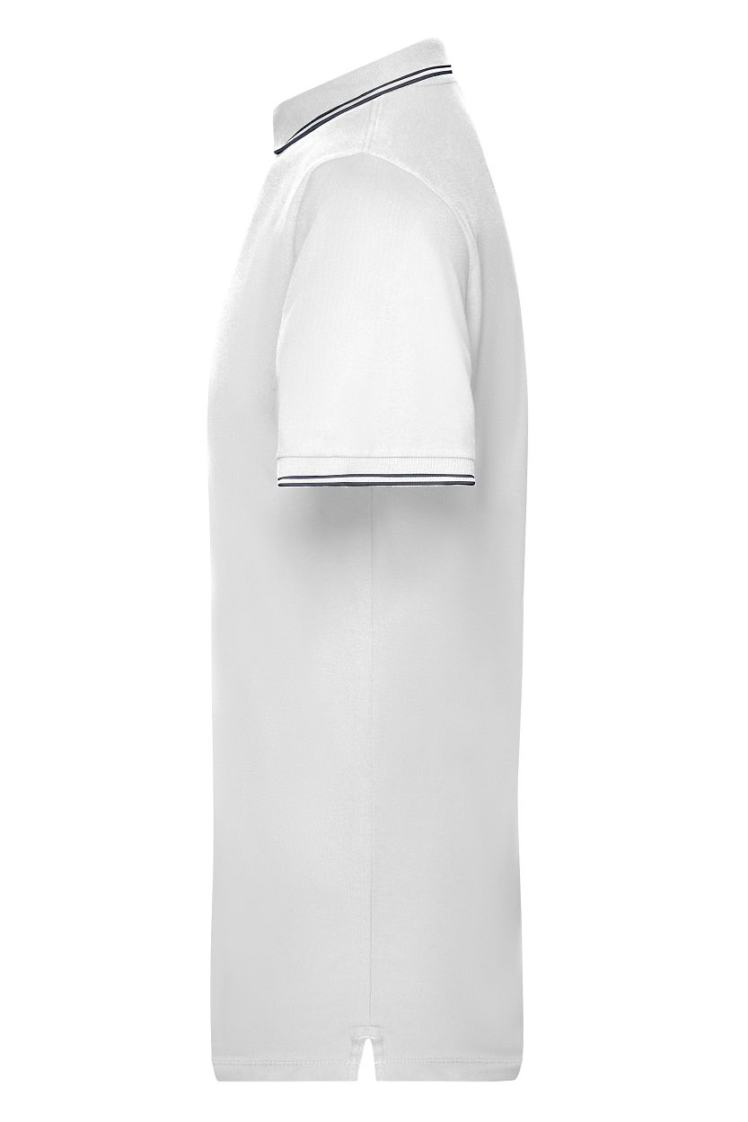 Men's Polo "JN986" in White/Navy, Größe 3XL - Daiber