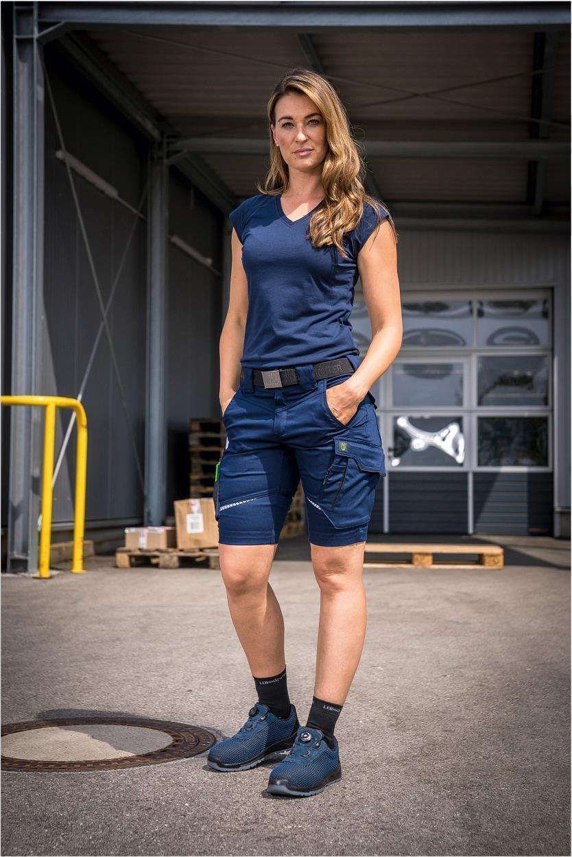 Damen Shorts Flex Line Marine/Schwarz FLXDK, Gr. 52 von Leibwächter