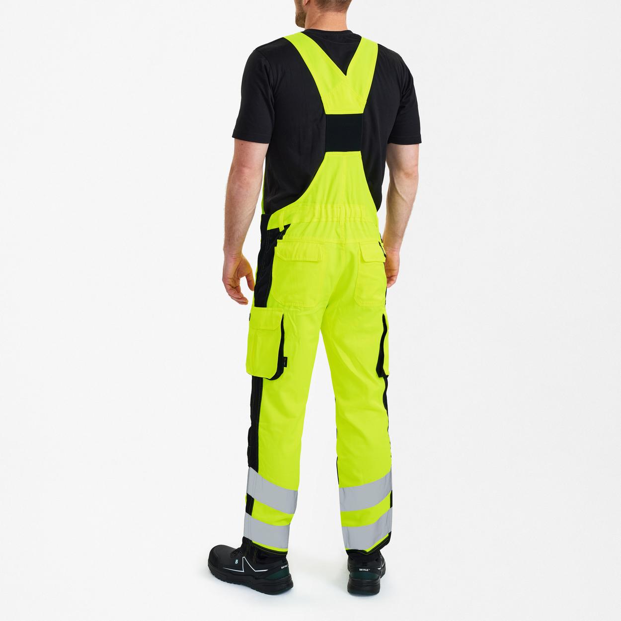 ENGEL Safety Light Latzhose in Gelb/Schwarz, Größe 106