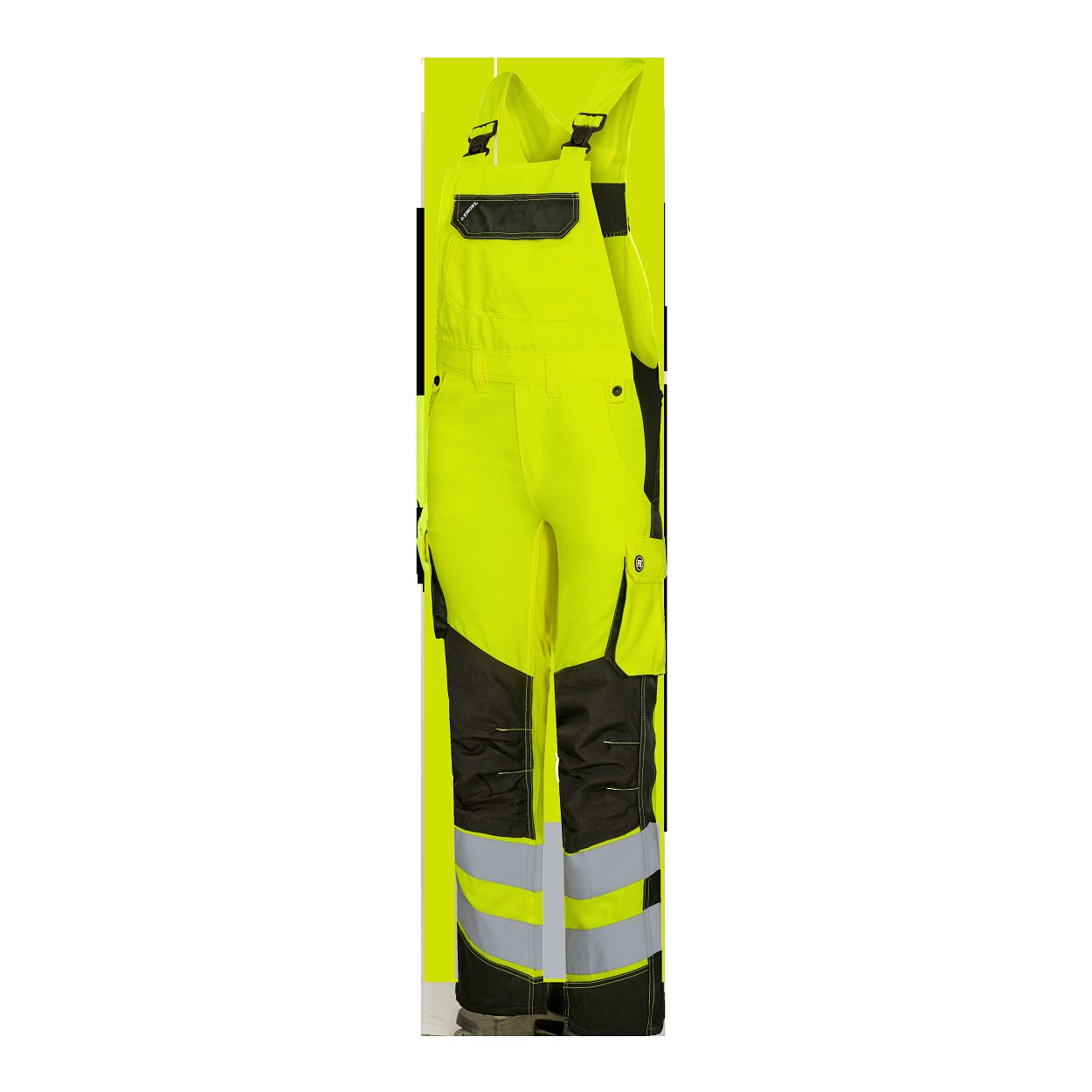 ENGEL Safety Light Damen Latzhose in Gelb/Schwarz, Größe 48