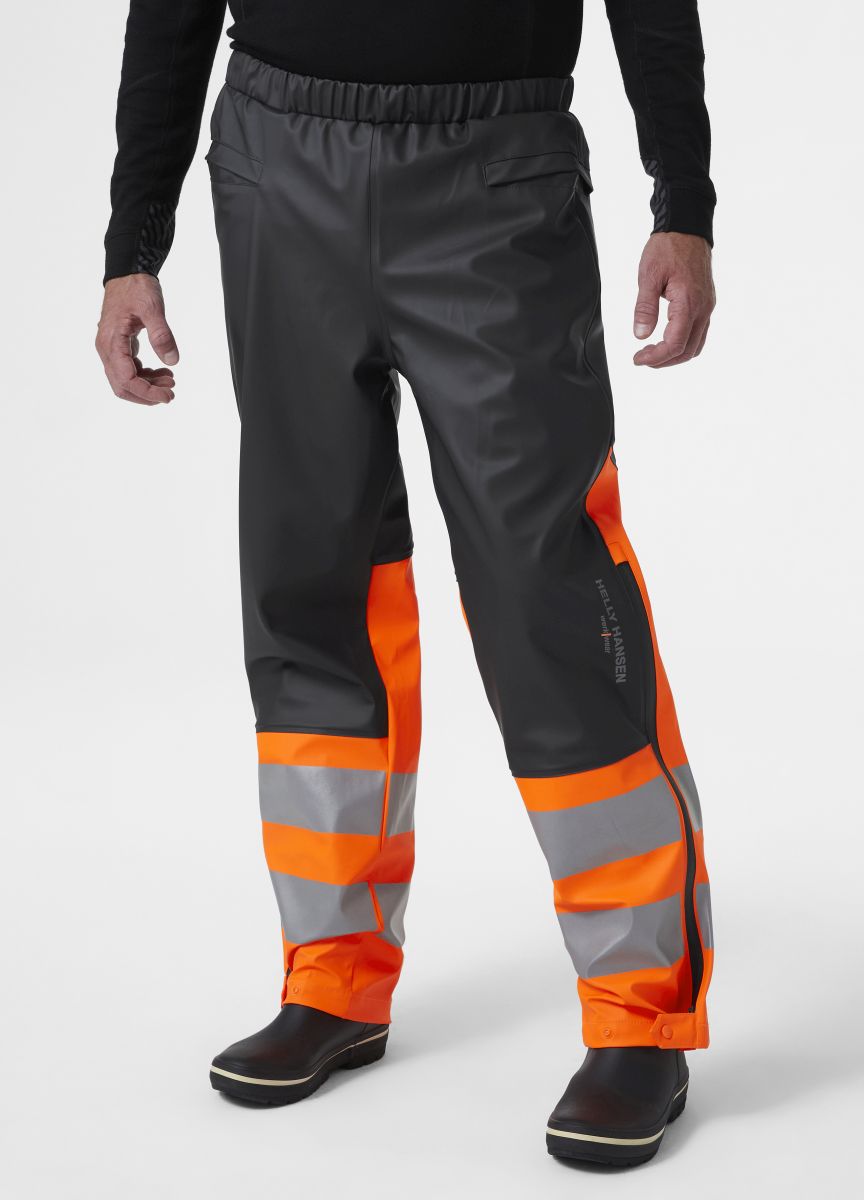 Hi-Vis wasserfeste Regenhose Alna 2.0 in Orange, Gr. 3XL von Helly Hansen Workwear