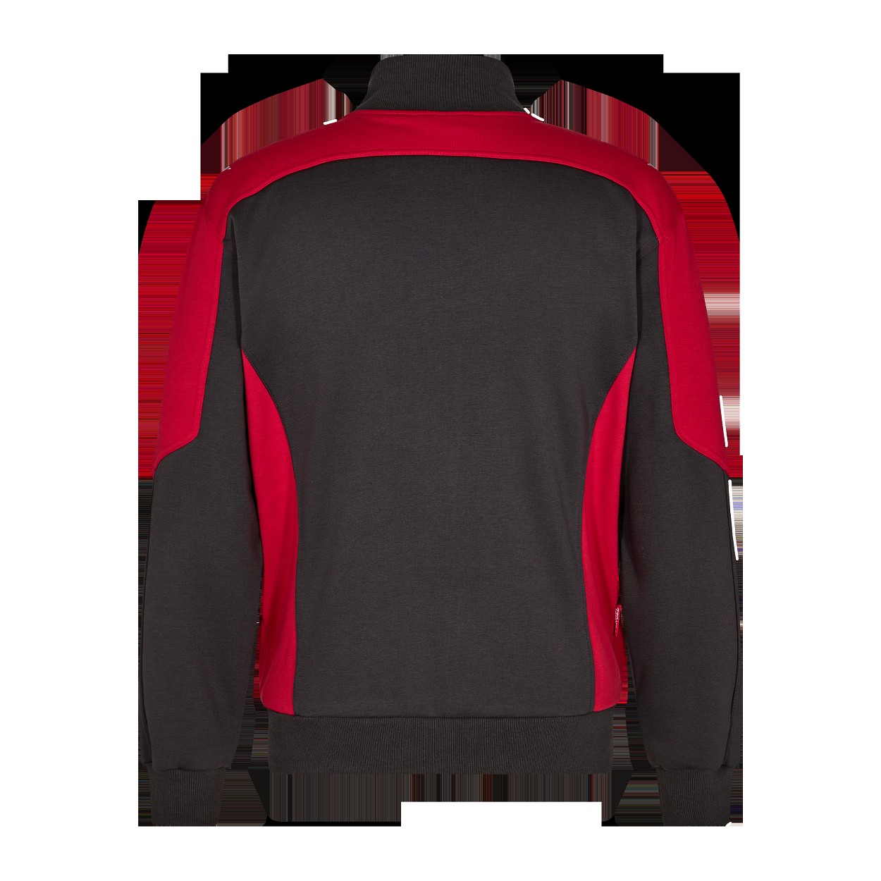 ENGEL Galaxy Sweatcardigan mit Kragen in Anthrazit Grau/Tomato Red, Größe XS