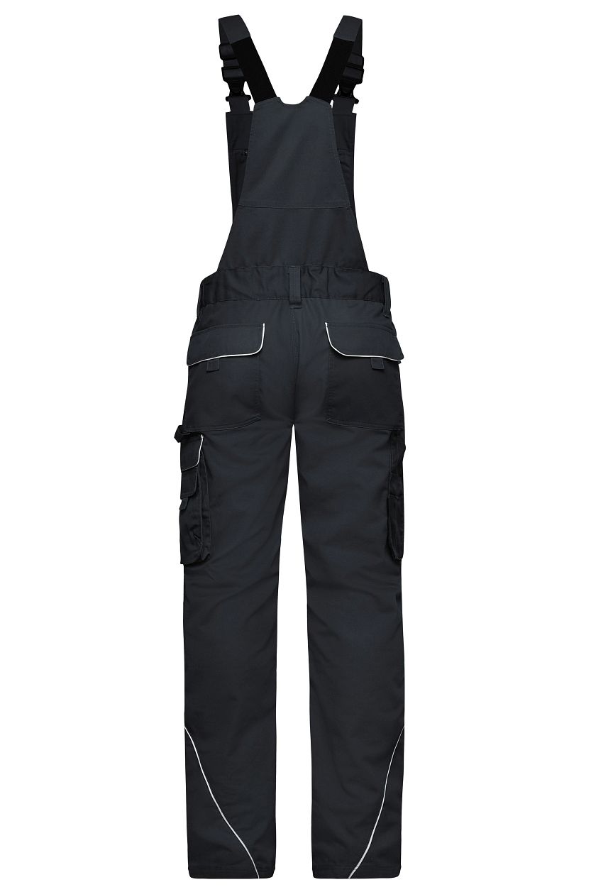 Workwear Pants with Bib - SOLID - "JN879" in Carbon, Größe 62 - Daiber