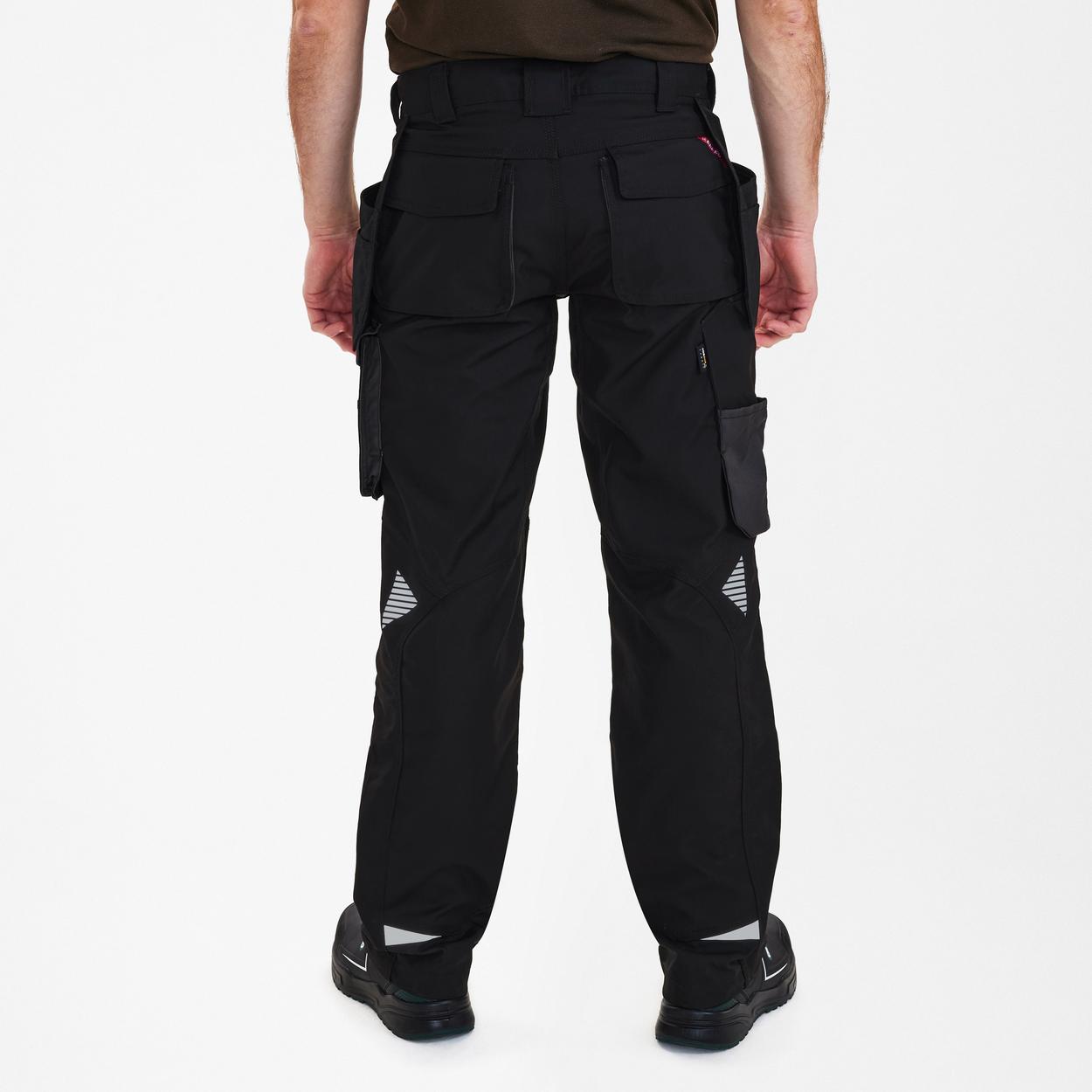 ENGEL Galaxy Arbeitshose mit Holstertaschen in Schwarz/Anthrazit Grau, Größe 106