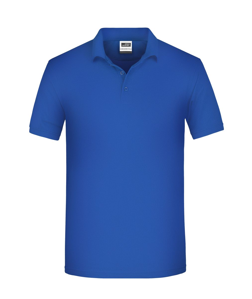 JN874 Herren BIO Workwear Polo in Royal, Größe XL von James & Nicholson JN874 Herren BIO Workwear Polo in Royal, Größe XL von James & Nicholson