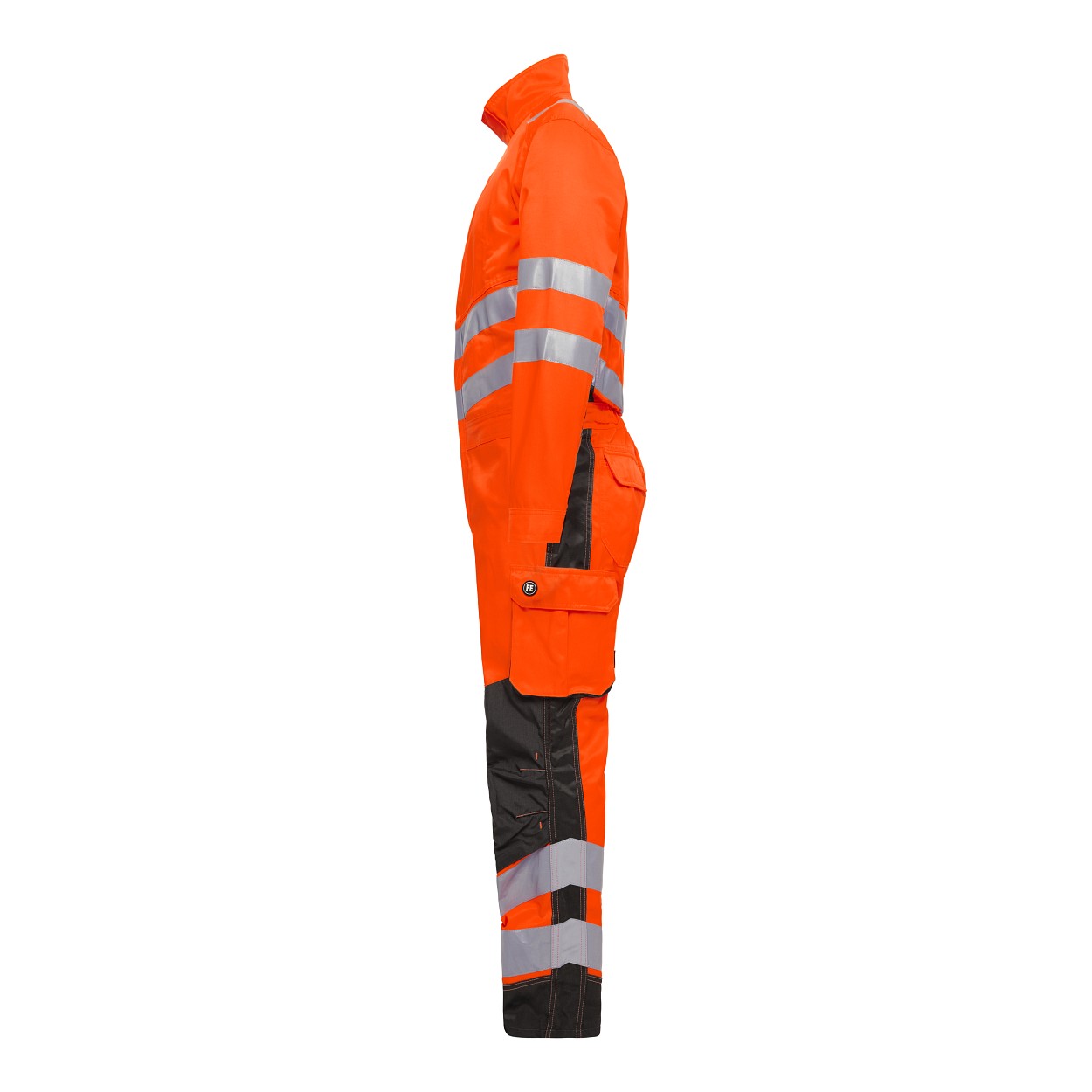 ENGEL Safety Light Overall in Orange/Anthrazit Grau, Größe XS