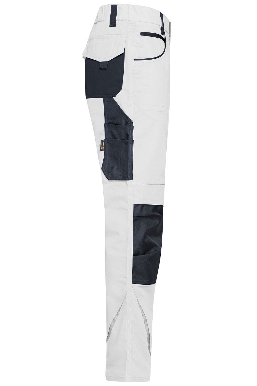 Workwear Pants - STRONG - "JN832" in White/Carbon, Größe 110 - Daiber