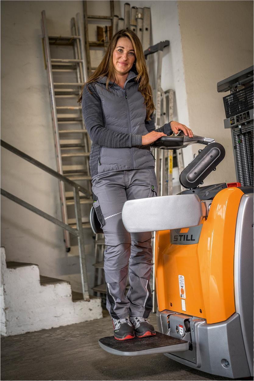 Damen-Hybridjacke CADHYJ07 Casual Line in Grau, Gr. 52 von Leibwächter