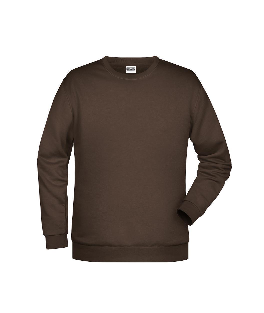 Men's Promo Sweat "JN794" in Brown, Größe 5XL - Daiber